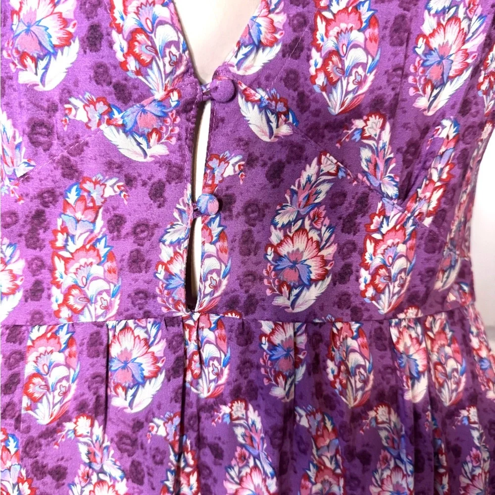 NATURAL LIFE Purple Floral Maxi Dress - Picture 3 of 10